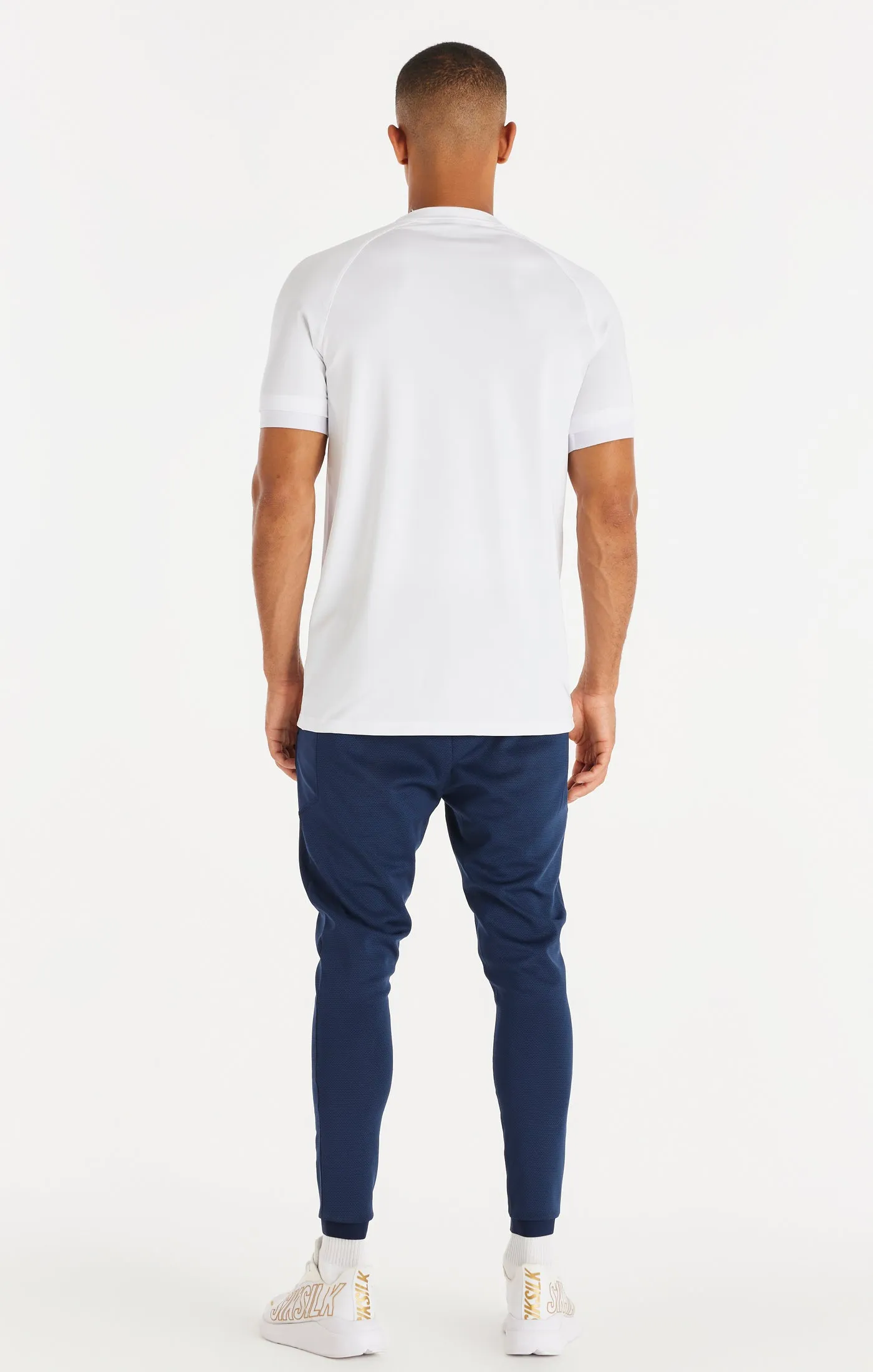 White Sport Elastic Cuff T-Shirt sold by Siksilk product image thumbnail 5