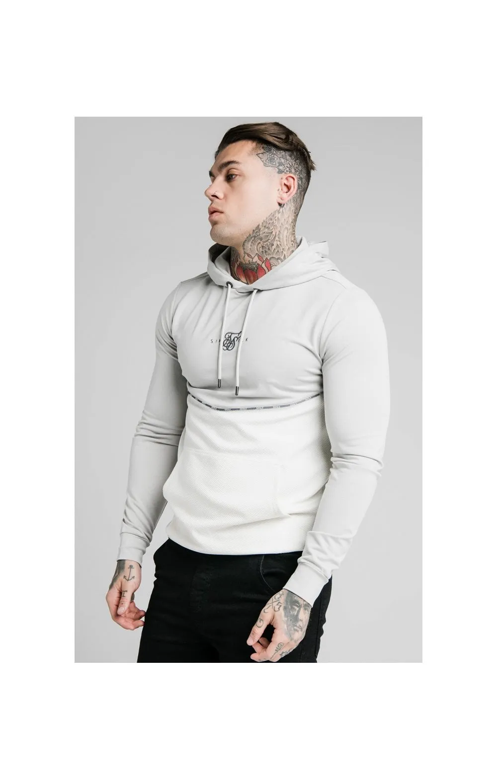 SikSilk Duality Overhead Hoodie - Grey sold by Siksilk