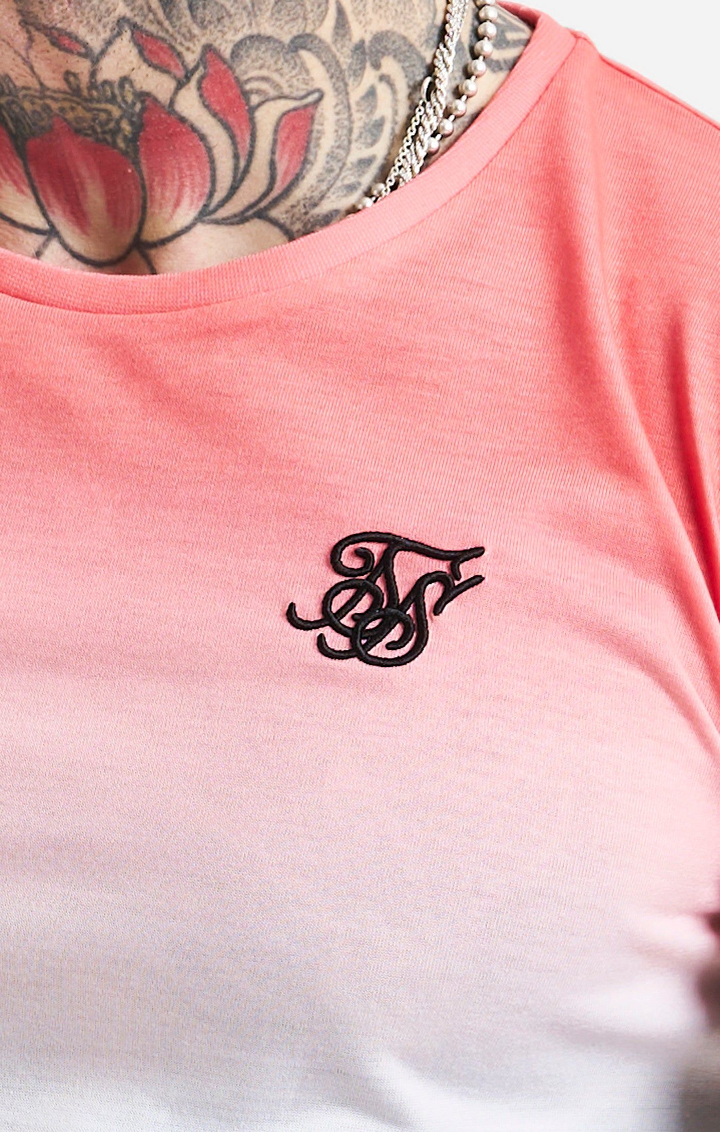 Orange Fade Muscle Fit T-Shirt sold by Siksilk product image thumbnail 2