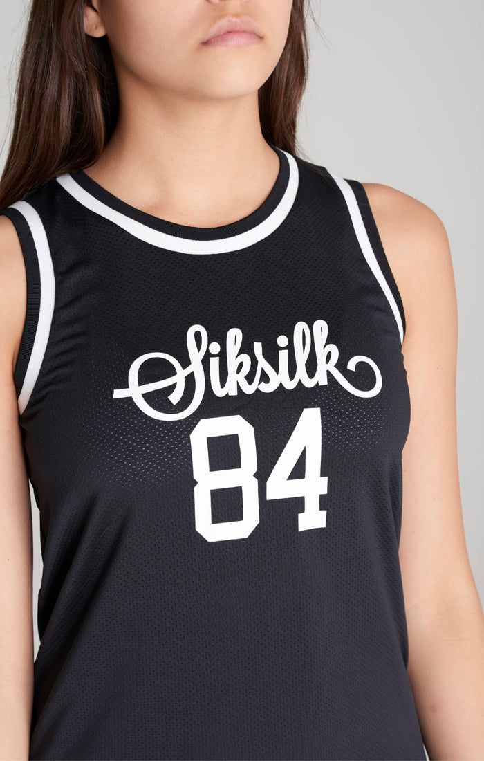 Girls Black Mesh Basketball Dress sold by Siksilk product image thumbnail 6
