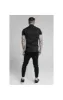 SikSilk S/S Woven Tape Placket Shirt - Black sold by Siksilk