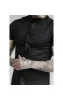 SikSilk S/S Woven Tape Placket Shirt - Black sold by Siksilk