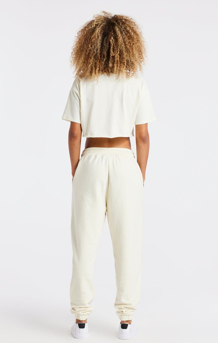 SikSilk Varsity Cropped Tee - Ecru sold by Siksilk product image thumbnail 7