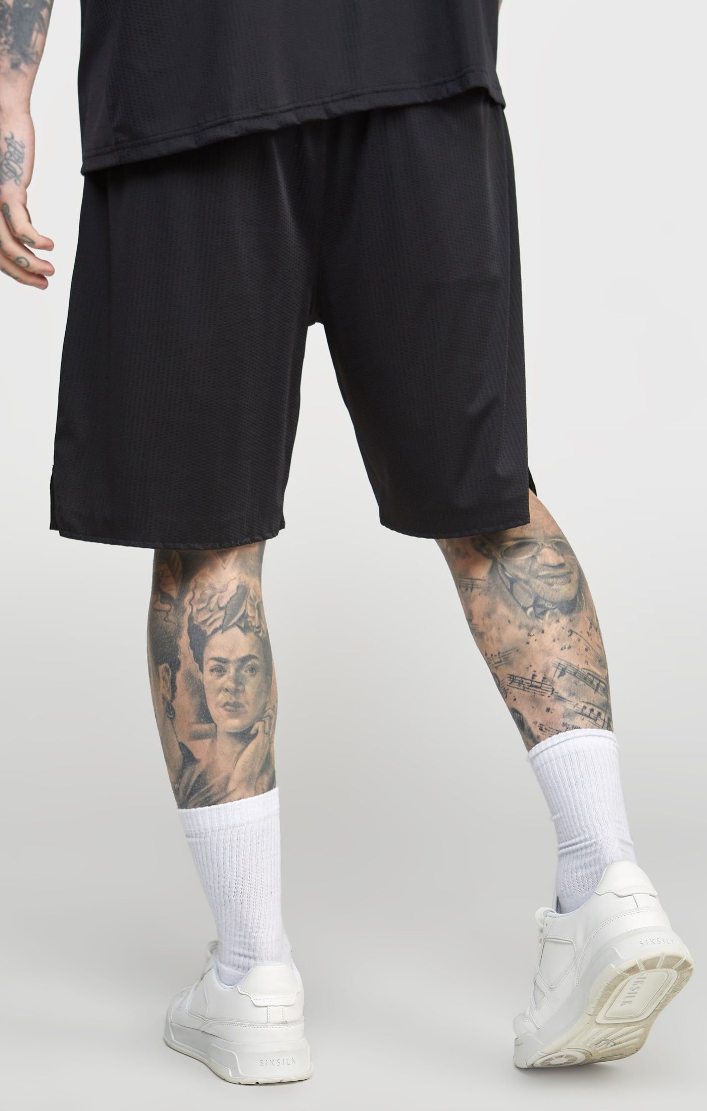 Black Mesh Loose Fit Short sold by Siksilk product image thumbnail 4