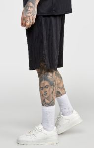 Black Mesh Loose Fit Short sold by Siksilk