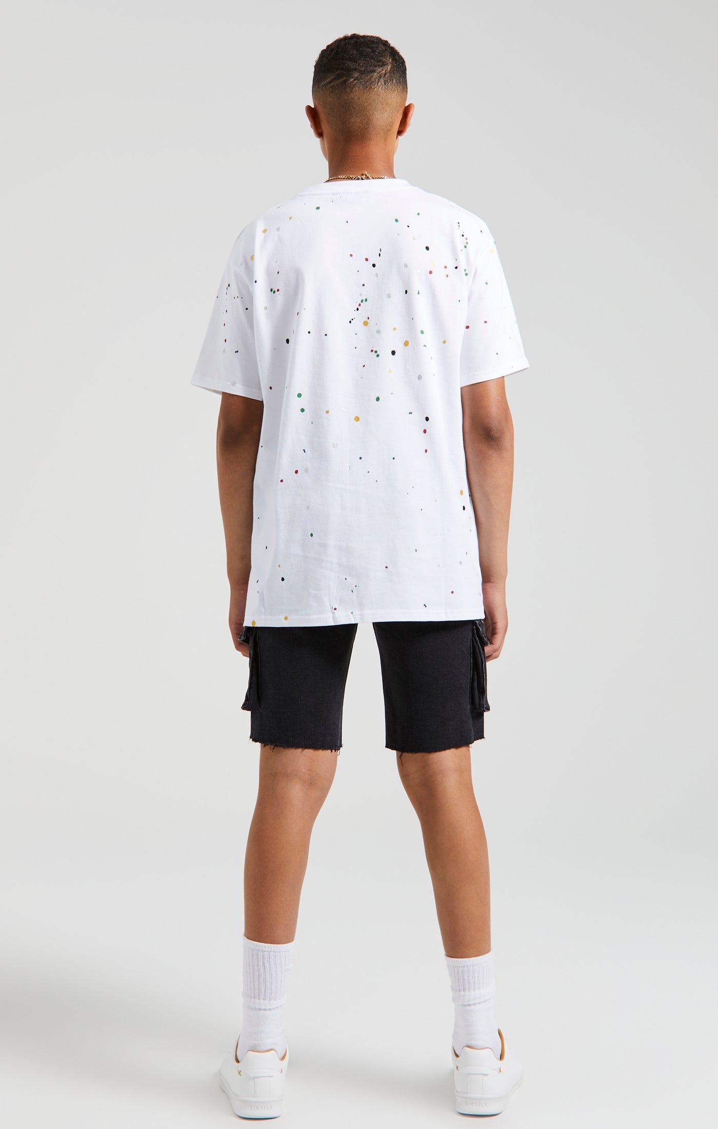 Messi x SikSilk Paint Splat Tee - White sold by Siksilk product image thumbnail 7