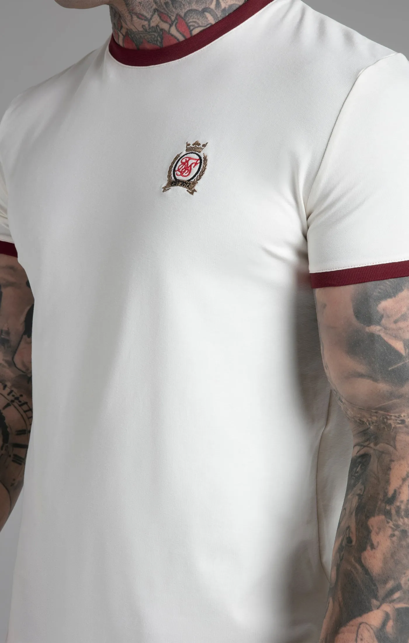 Ecru Crest T-Shirt sold by Siksilk product image thumbnail 3