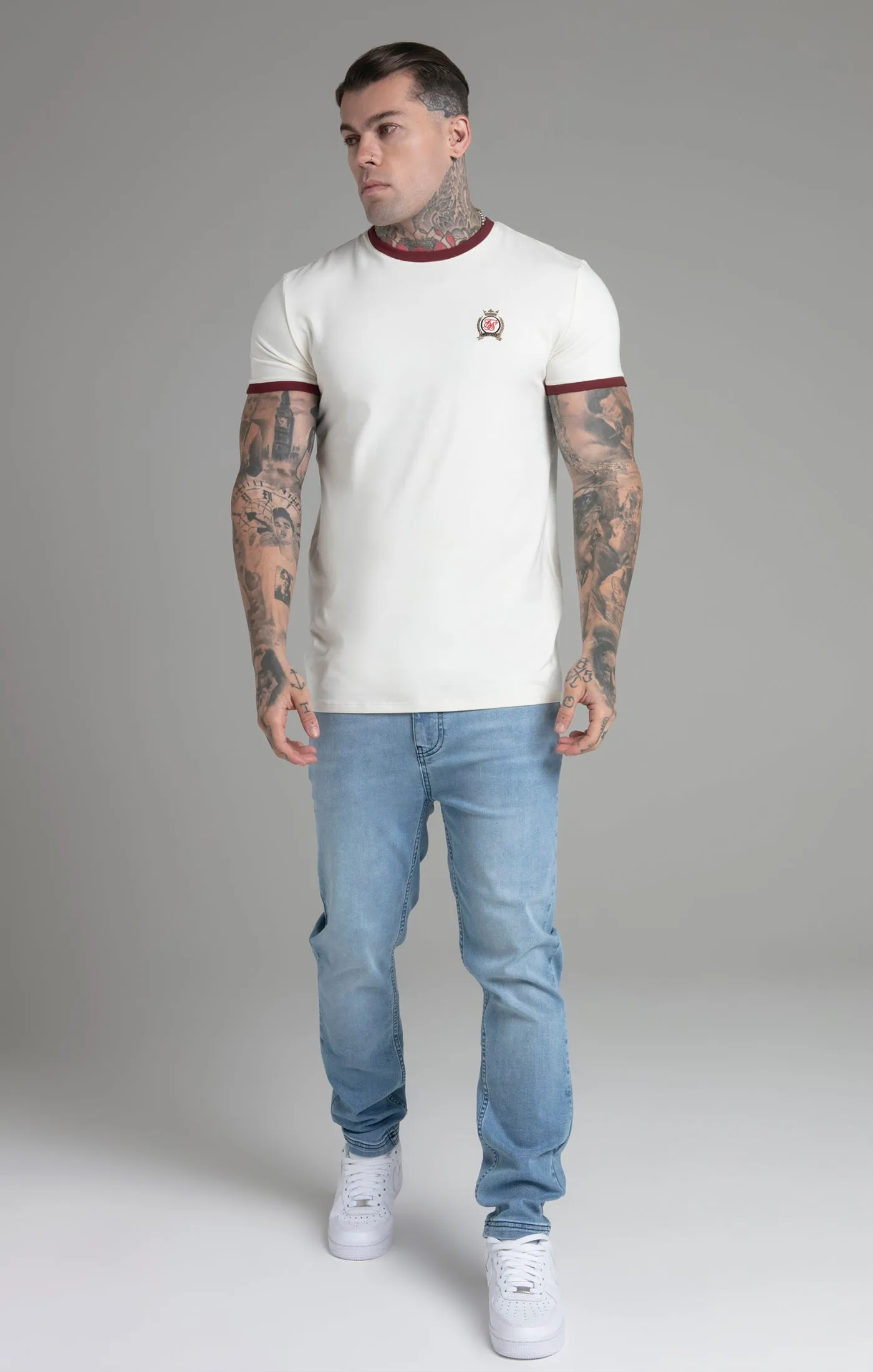 Ecru Crest T-Shirt sold by Siksilk product image thumbnail 2