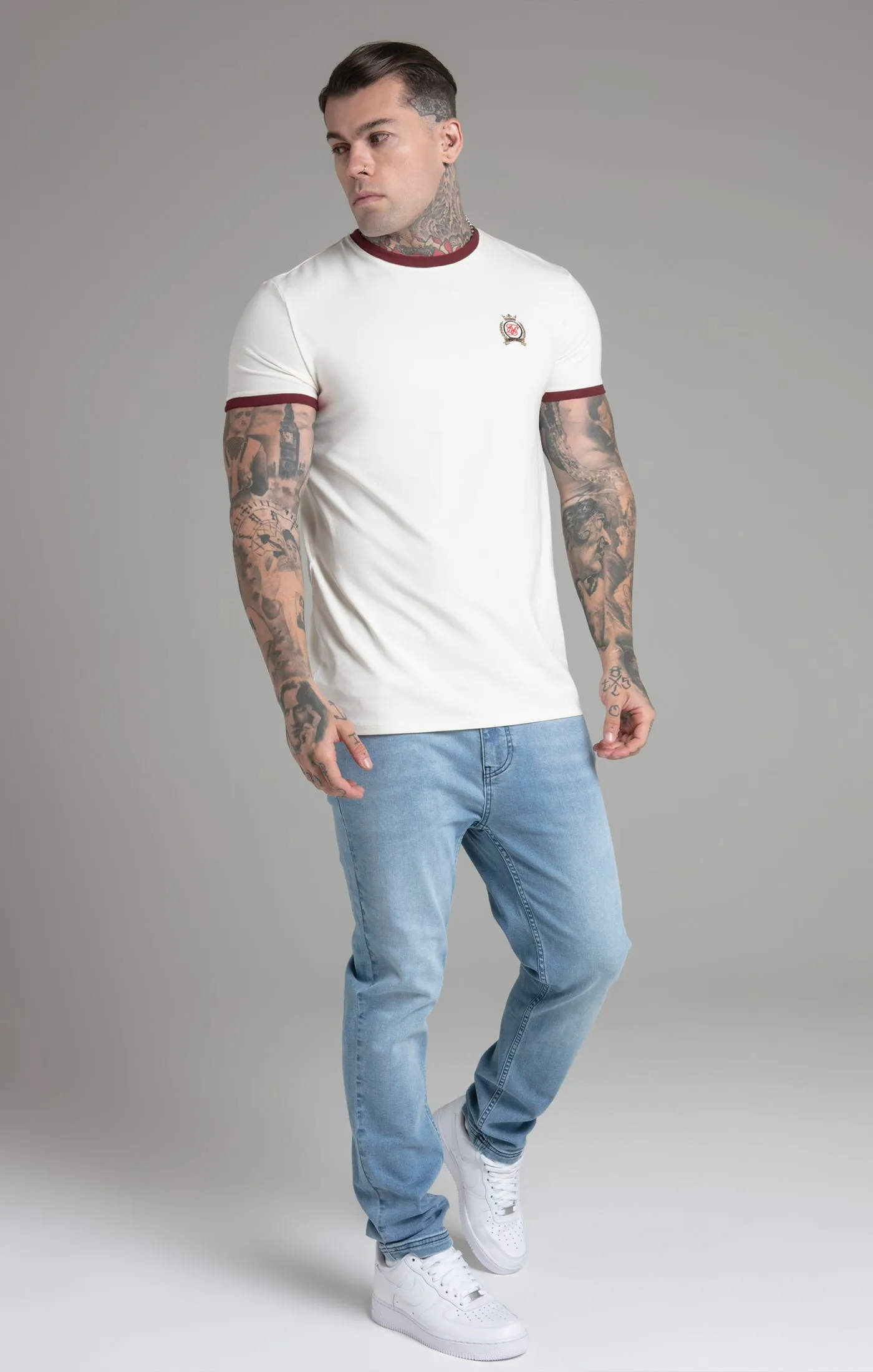 Ecru Crest T-Shirt sold by Siksilk product image thumbnail 4