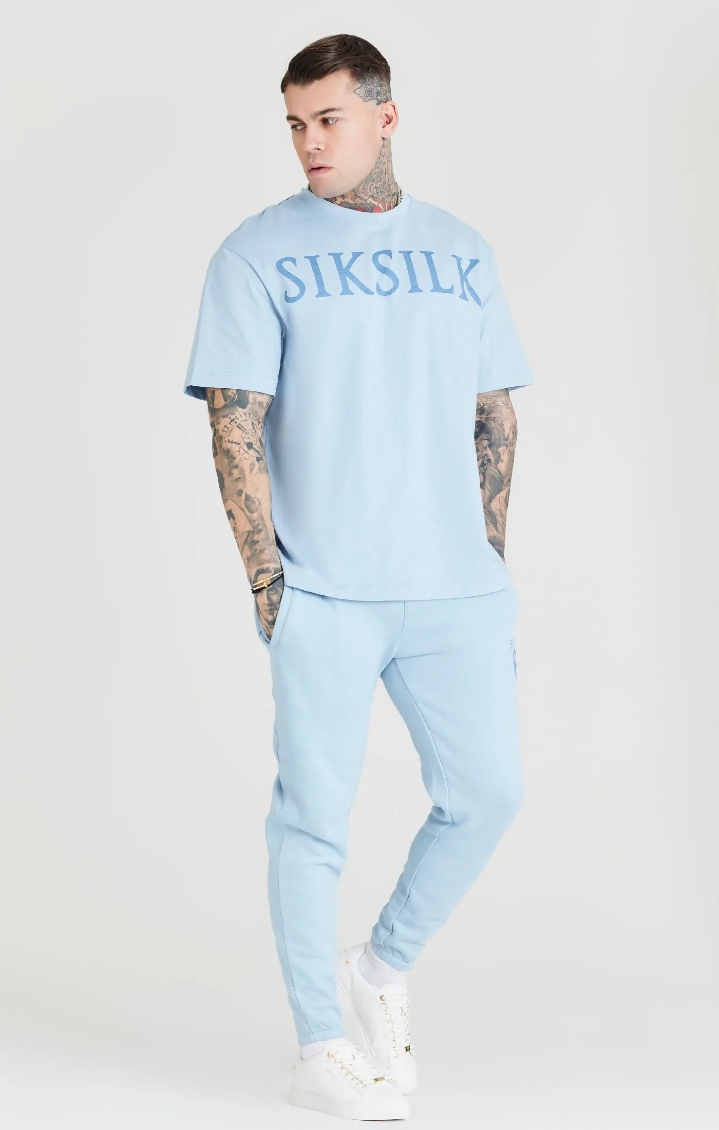 Blue Logo Oversized T-Shirt sold by Siksilk product image thumbnail 3