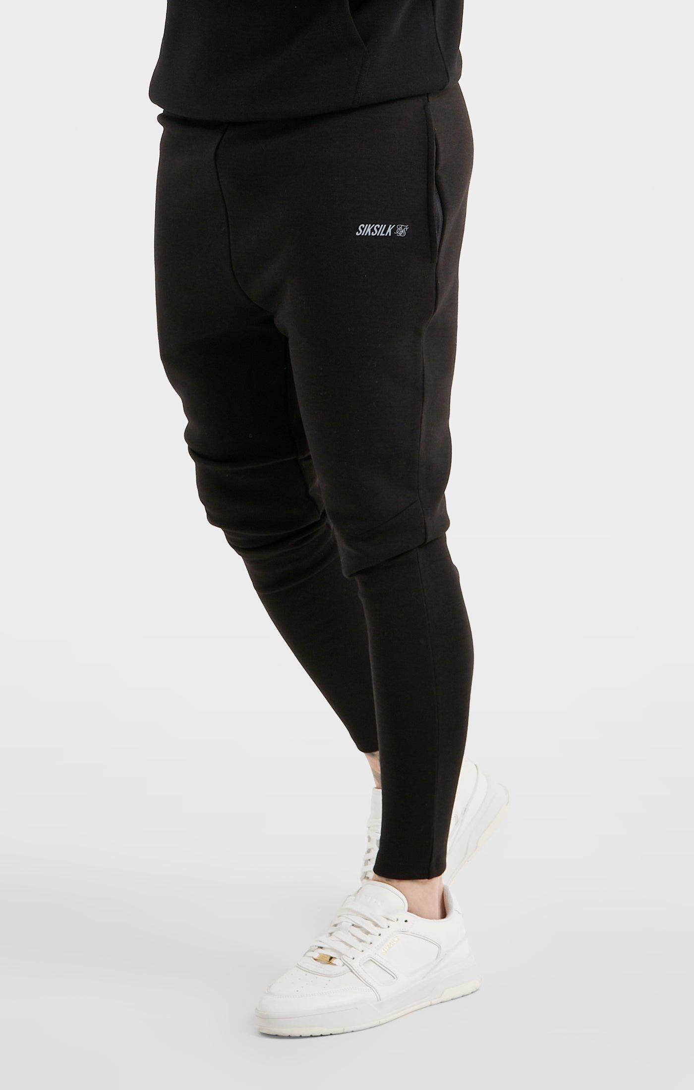 Black Sports Performance Fabric Muscle Pant sold by Siksilk