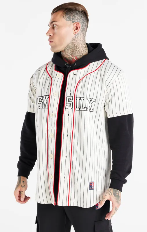 Ecru Space Jam x SikSilk Baseball Jersey sold by Siksilk