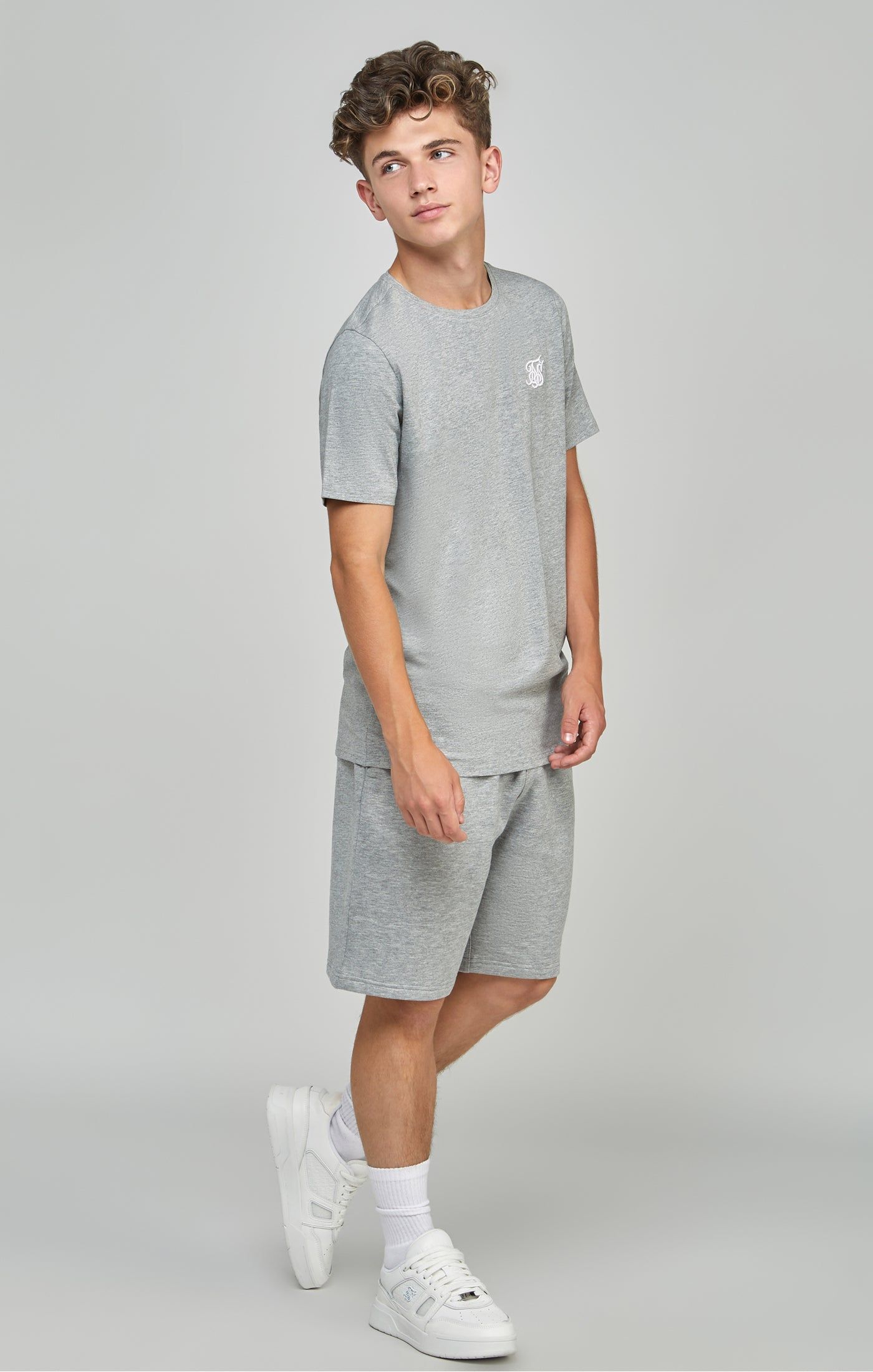 Boys Grey Essentials Fleece Short sold by Siksilk product image thumbnail 3