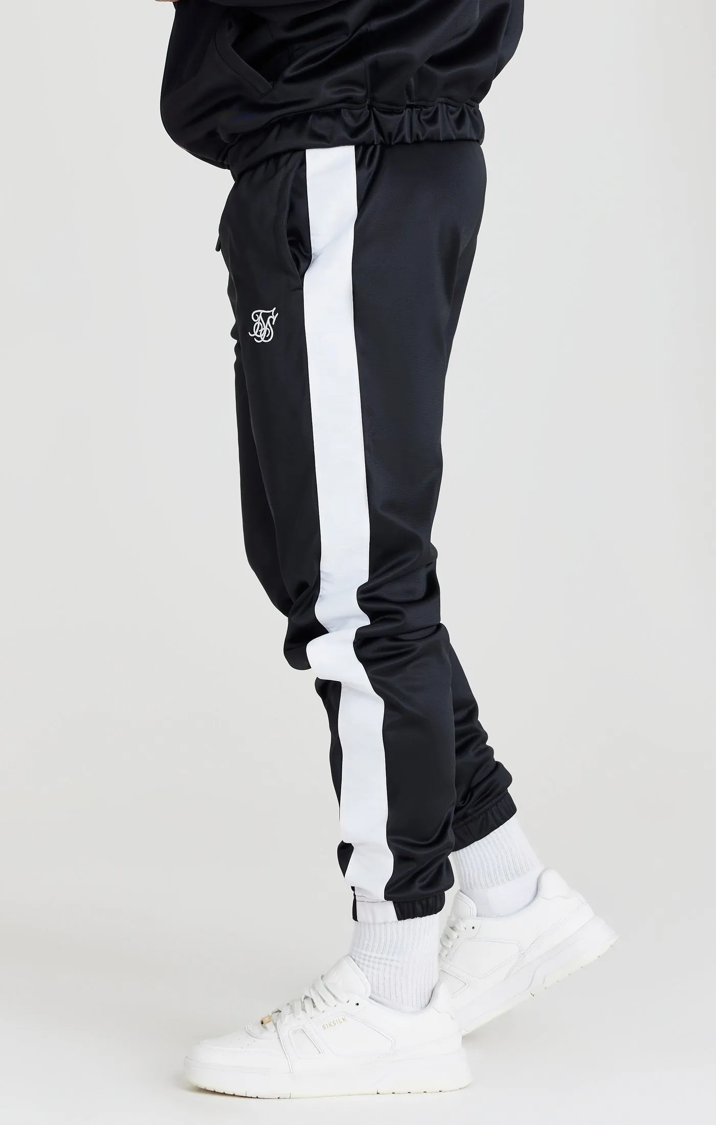 Black Tape Thru Track Pant sold by Siksilk product image thumbnail 2