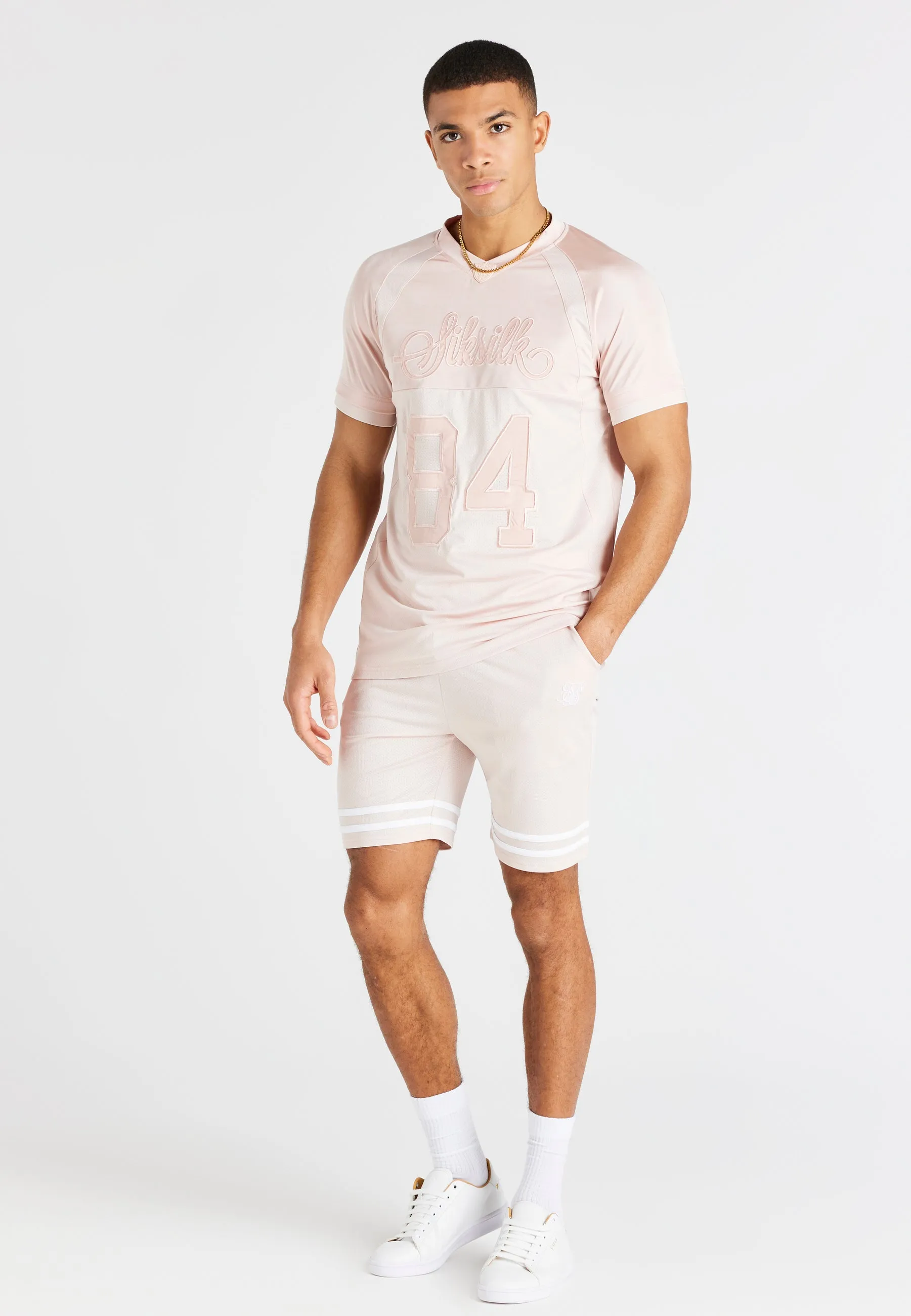 Pink Relaxed Mesh Short sold by Siksilk product image thumbnail 3