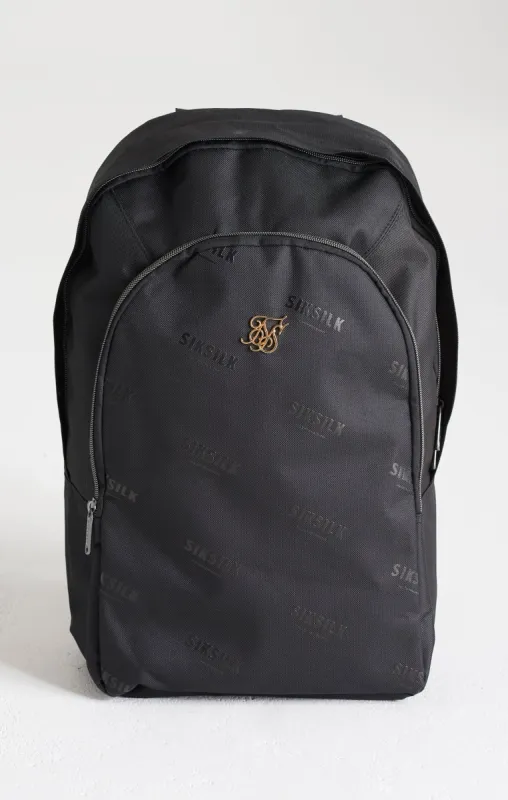 SikSilk Core Repeat Print Backpack - Black sold by Siksilk