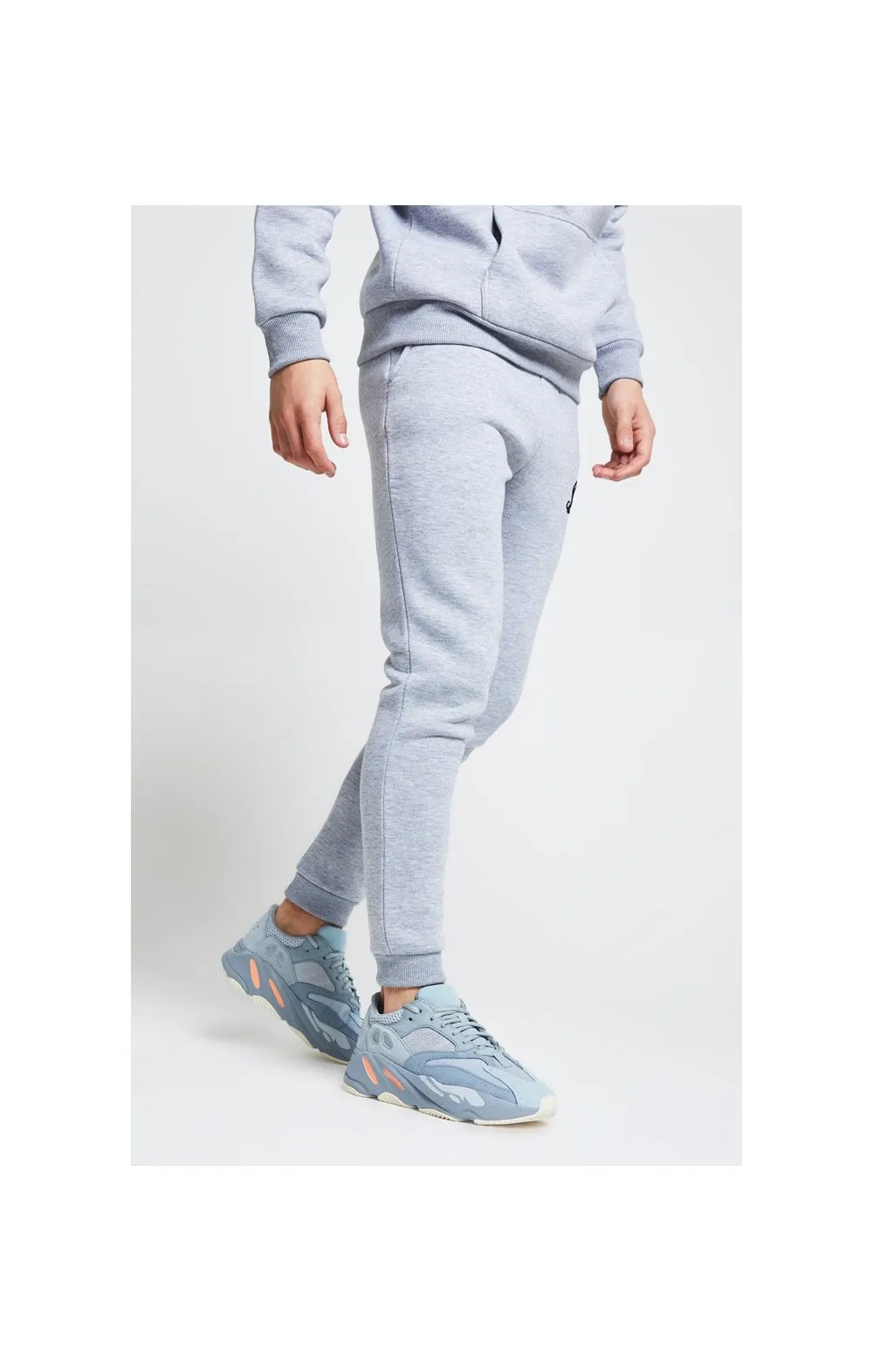 Boys Illusive Grey Marl Essentials Jogger sold by Siksilk