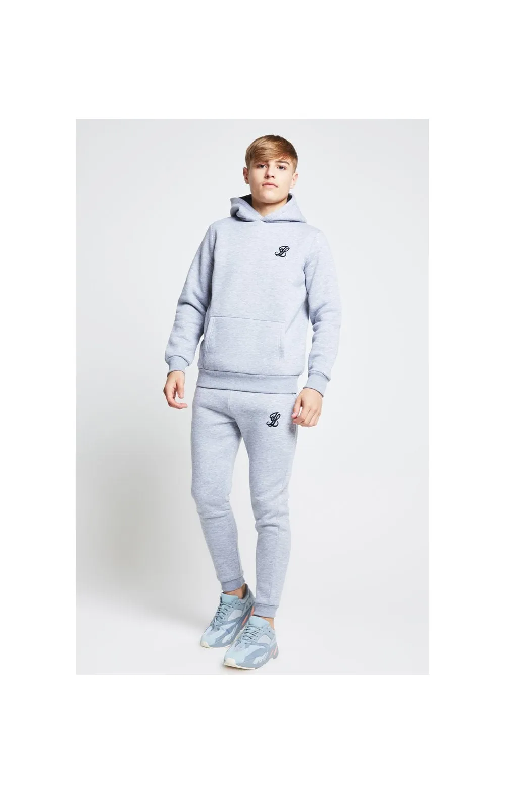 Boys Illusive Grey Marl Essentials Jogger sold by Siksilk product image thumbnail 5