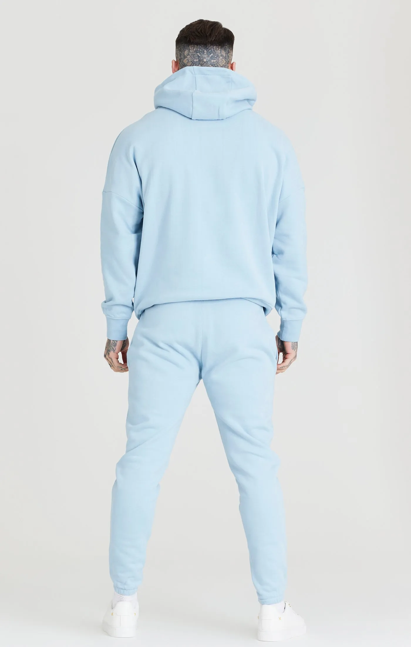 Blue Relaxed Fit Overhead Hoodie sold by Siksilk product image thumbnail 4