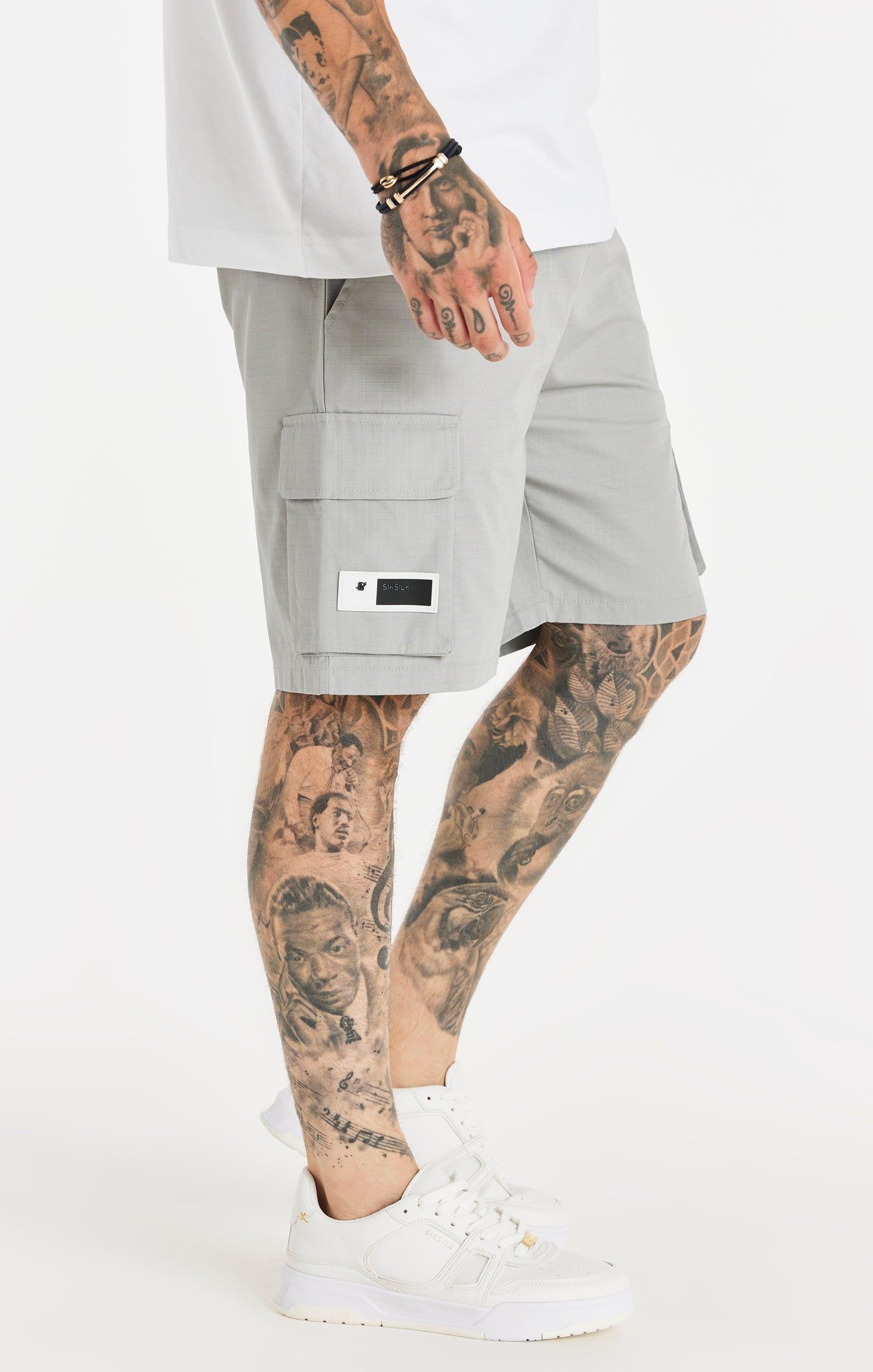 Grey Ripstop Cargo Short sold by Siksilk product image thumbnail 2