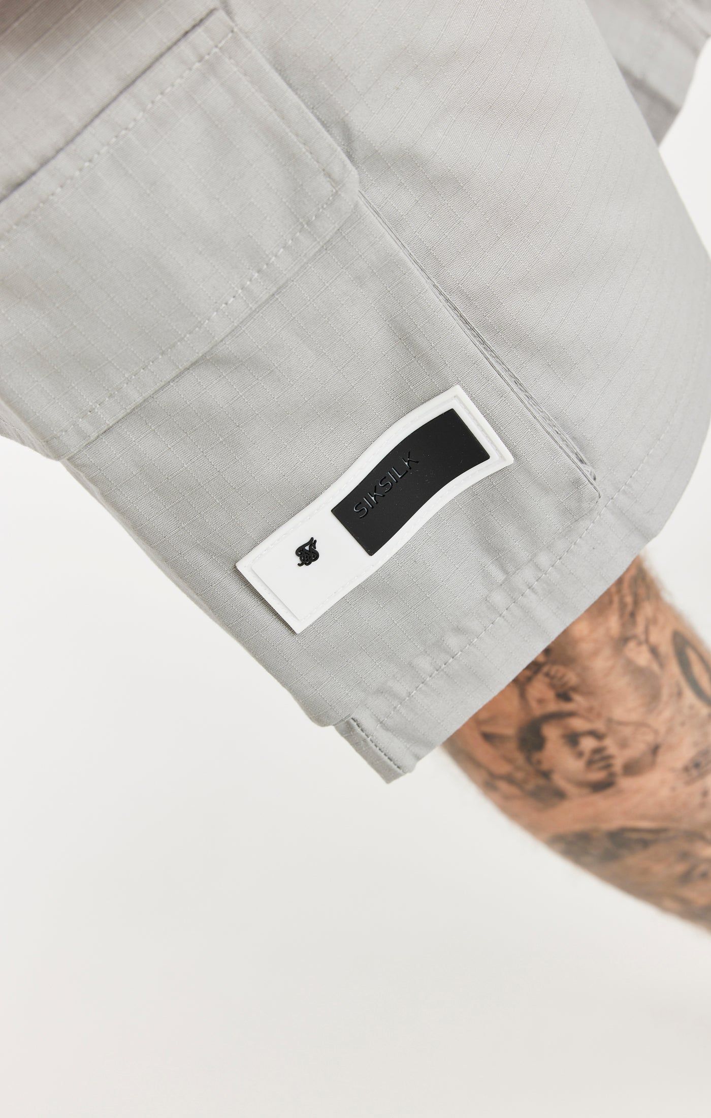 Grey Ripstop Cargo Short sold by Siksilk product image thumbnail 3