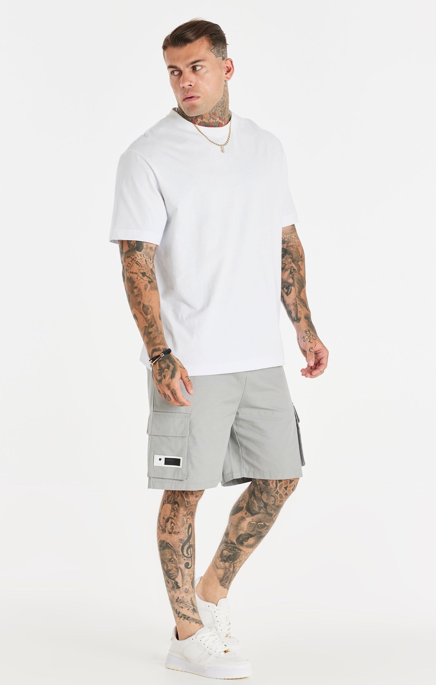 Grey Ripstop Cargo Short sold by Siksilk product image thumbnail 5