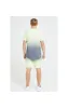 Illusive London Blaze Fade Tee - Dark Grey & Lime sold by Siksilk