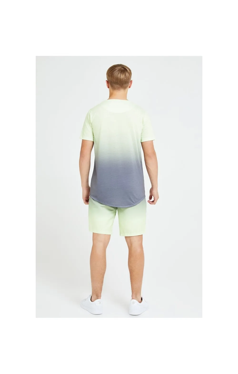Illusive London Blaze Fade Tee - Dark Grey & Lime sold by Siksilk product image thumbnail 5