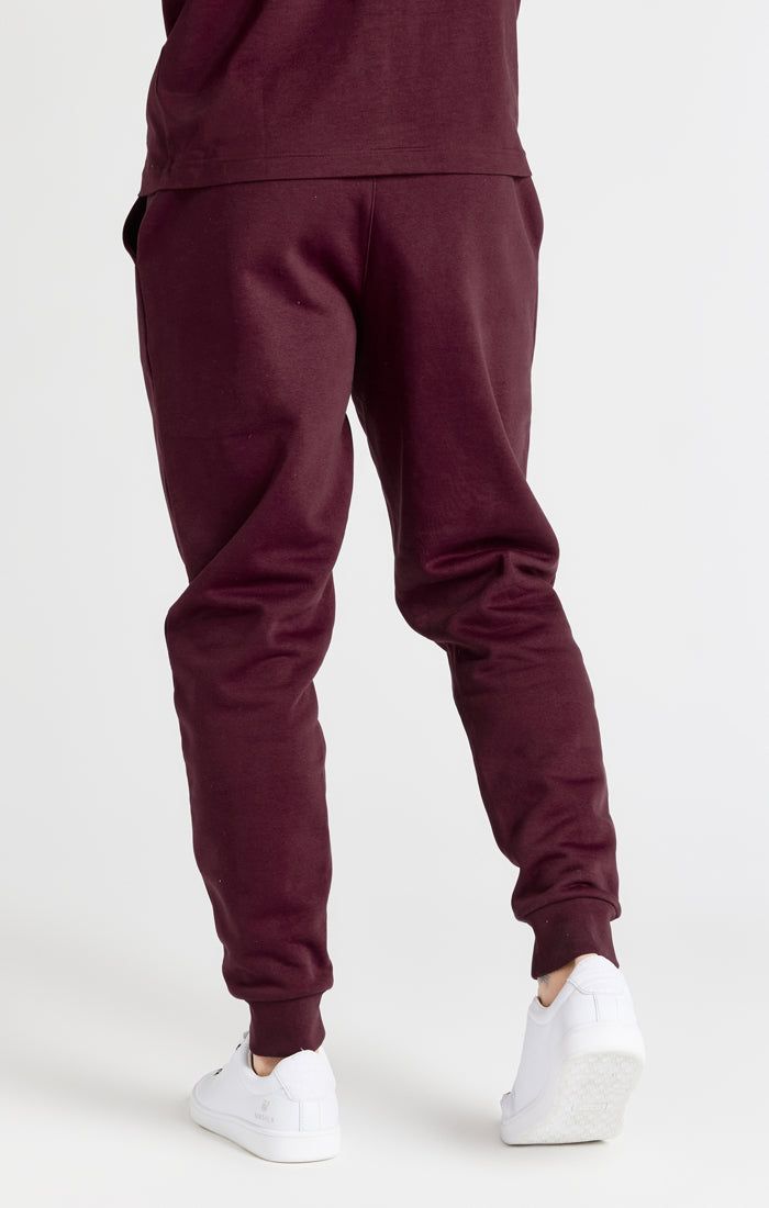 Burgundy Essential Fitted Jogger sold by Siksilk product image thumbnail 4