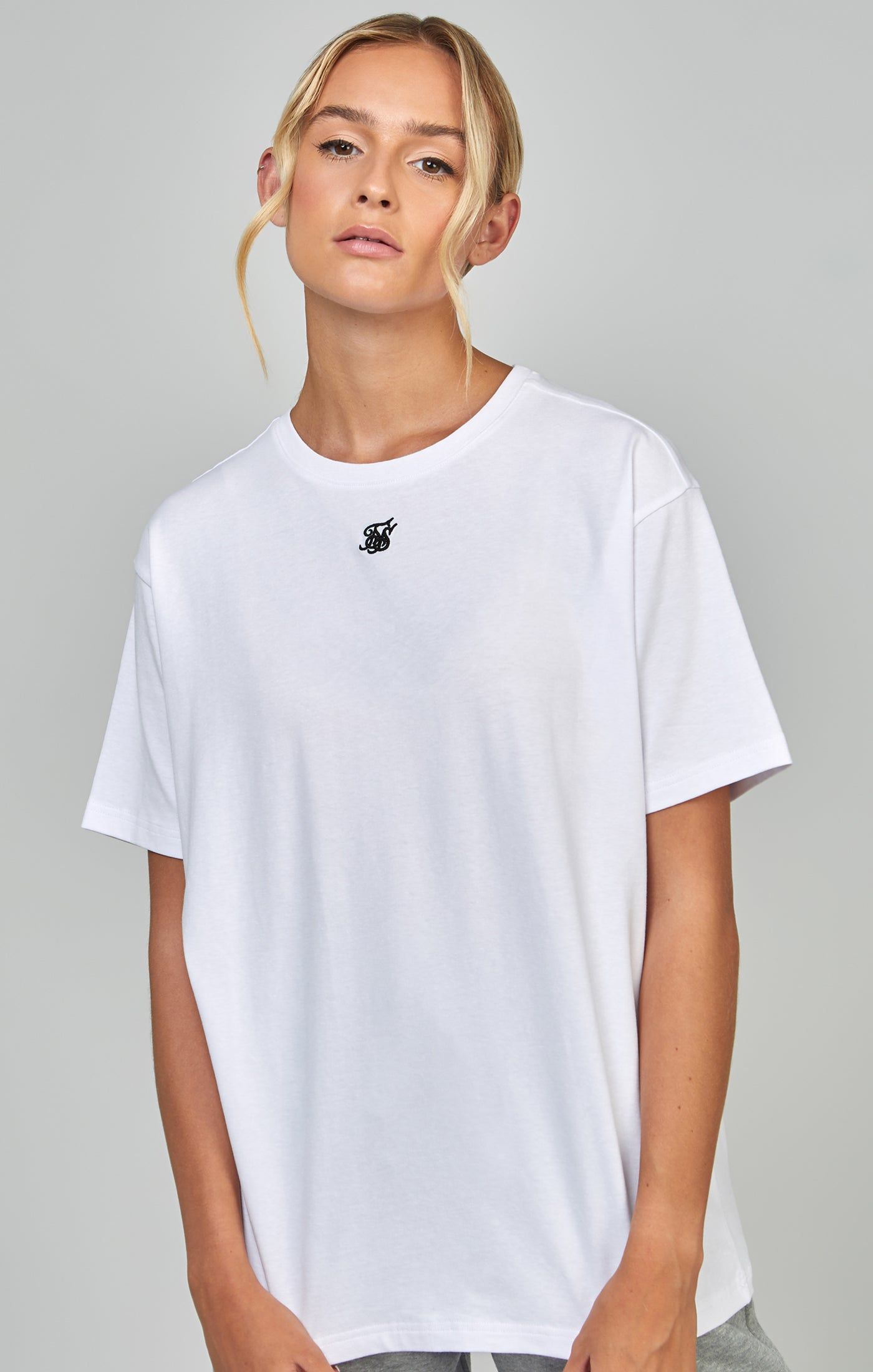 White Essential Boyfriend T-Shirt sold by Siksilk product image thumbnail 6
