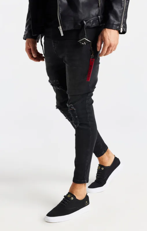 Black Essential Flight Skinny Jean sold by Siksilk