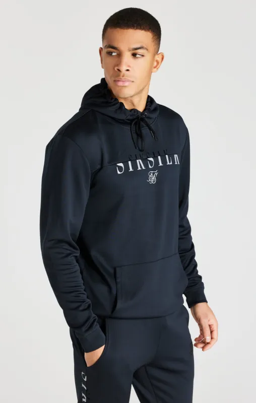 Black Division Reflective Overhead Hoodie made by Siksilk