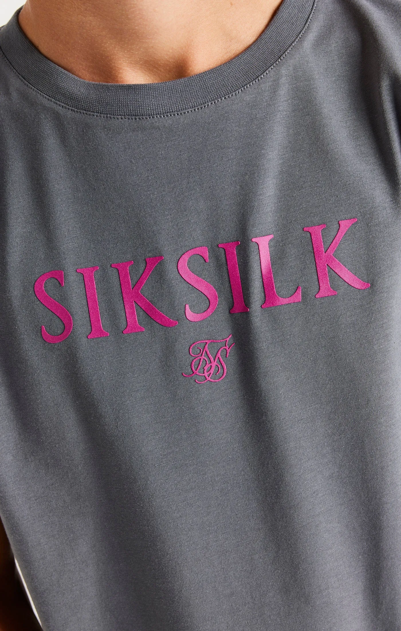 Boys Grey Branded T-Shirt sold by Siksilk product image thumbnail 2