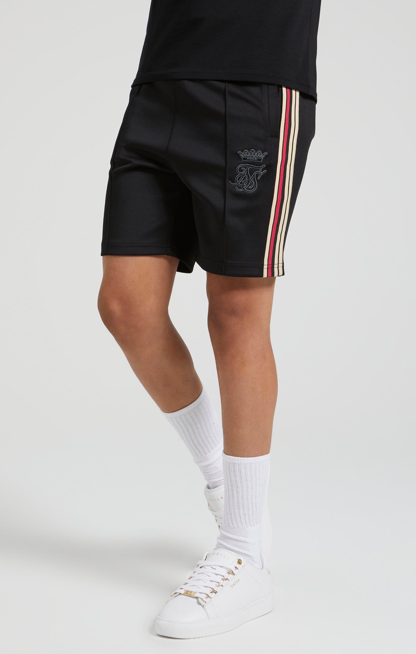 Messi x SikSilk Loose Fit Elasticated Shorts - Black sold by Siksilk