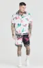 Ecru Print Bowling Shirt sold by Siksilk