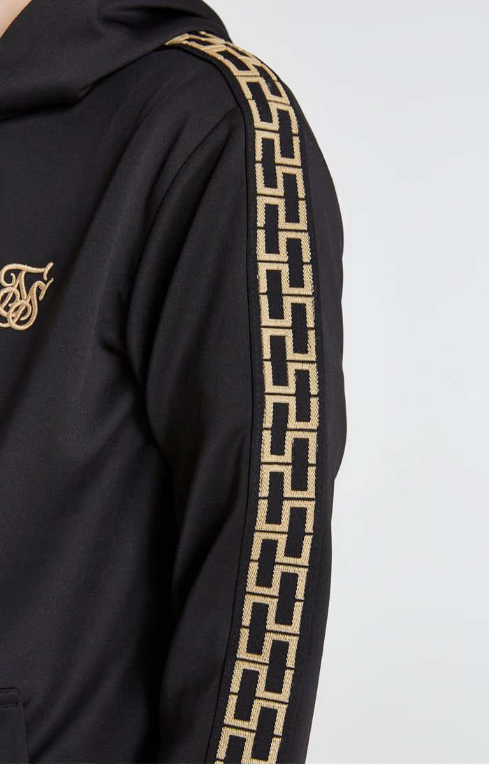Boys Black Taped Overhead Hoodie sold by Siksilk product image thumbnail 2