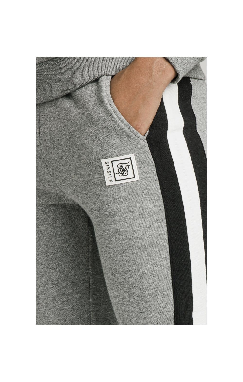 SikSilk Luxe Track Pants - Grey Marl sold by Siksilk product image thumbnail 2