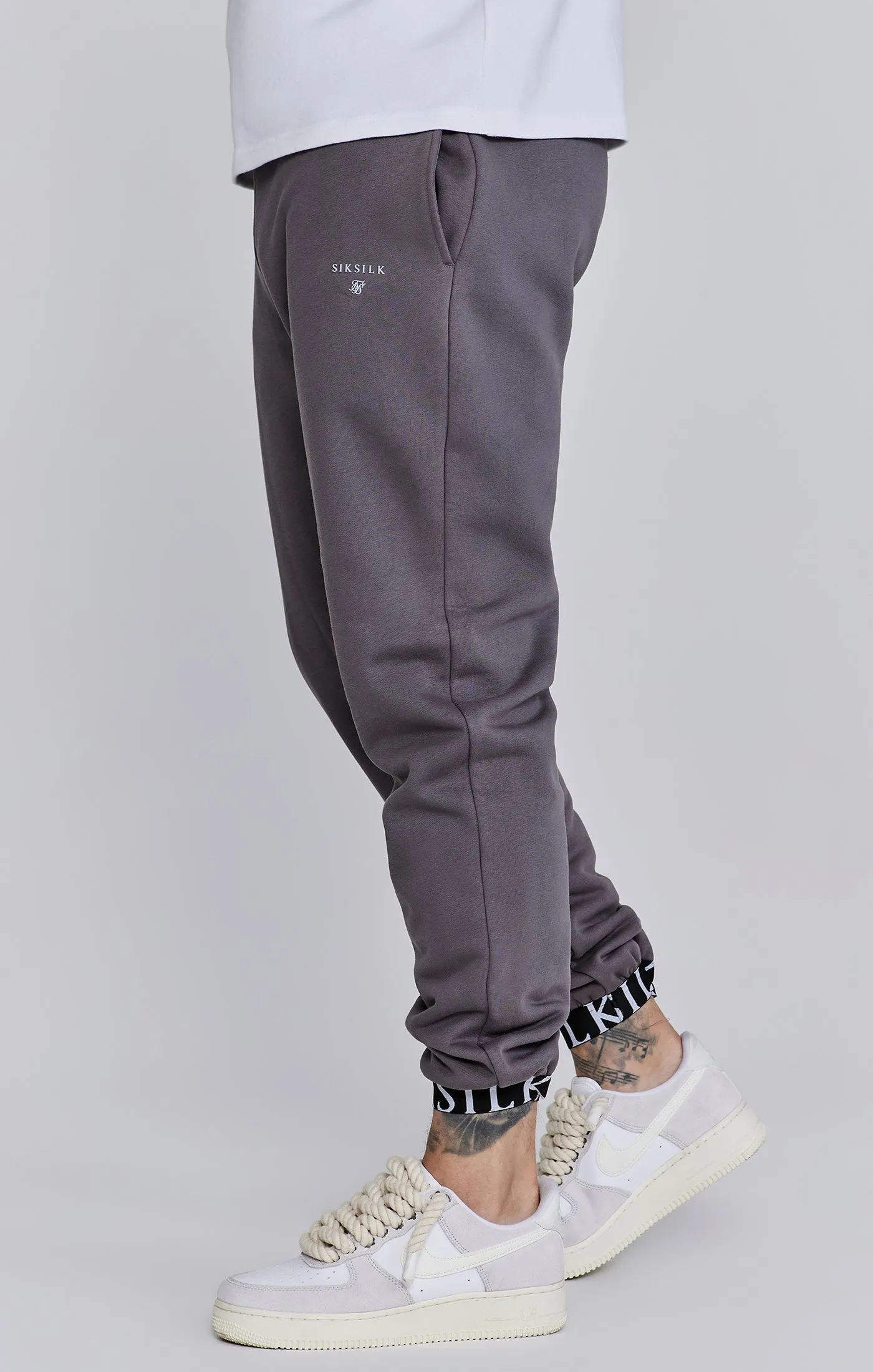 Grey Joggers sold by Siksilk product image thumbnail 3