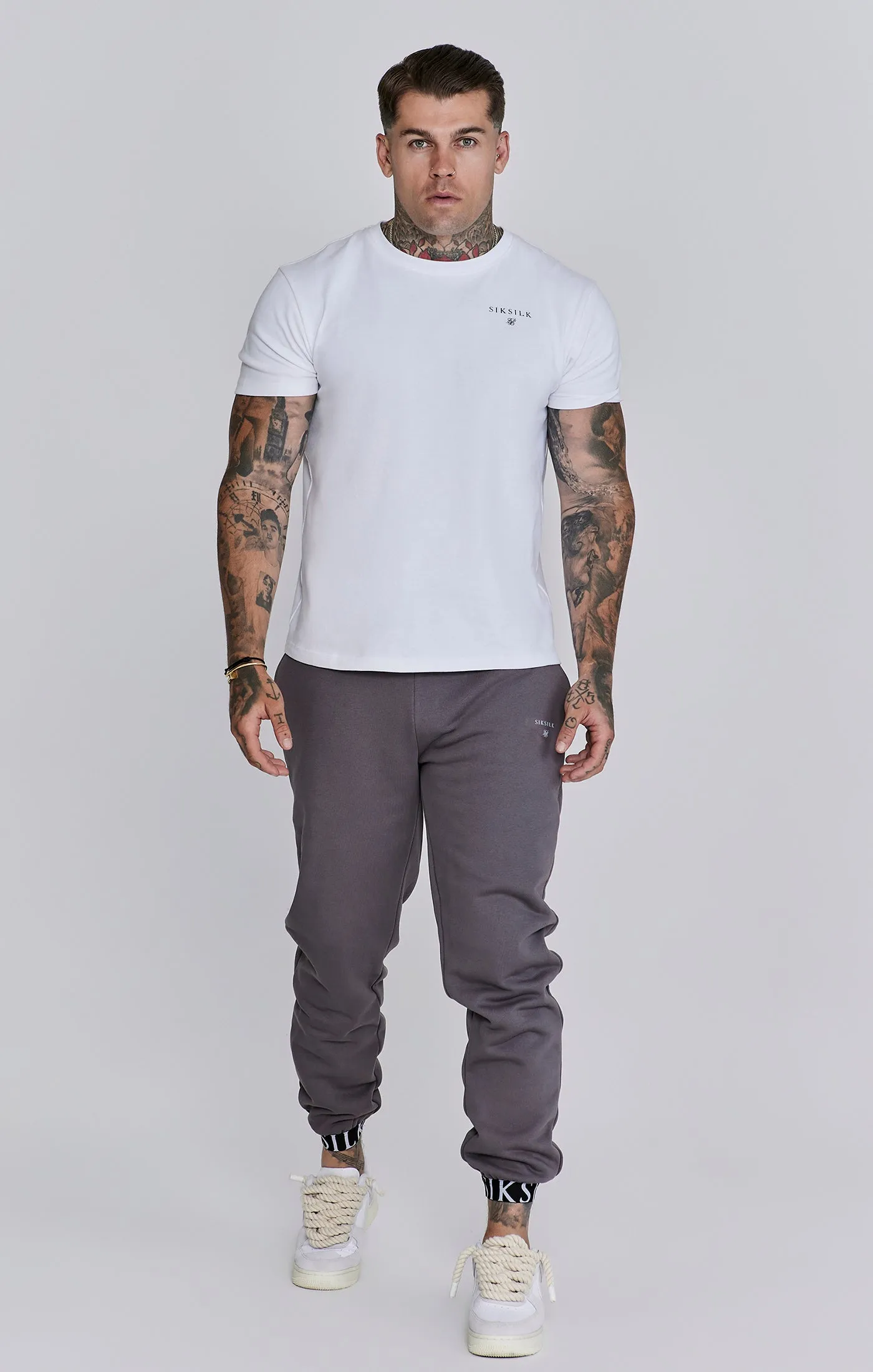 Grey Joggers sold by Siksilk product image thumbnail 2