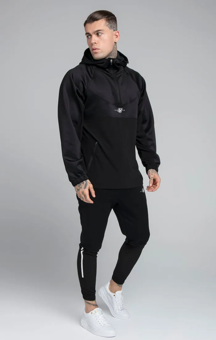Black Quater Zip Hoodie sold by Siksilk product image thumbnail 4
