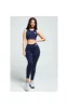 Navy Essential Gym Bralette sold by Siksilk