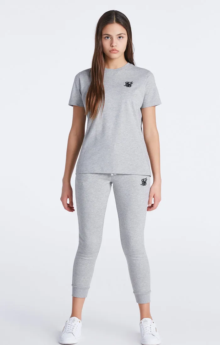 Girls Grey Marl Essentials Boyfriend T-Shirt sold by Siksilk product image thumbnail 2
