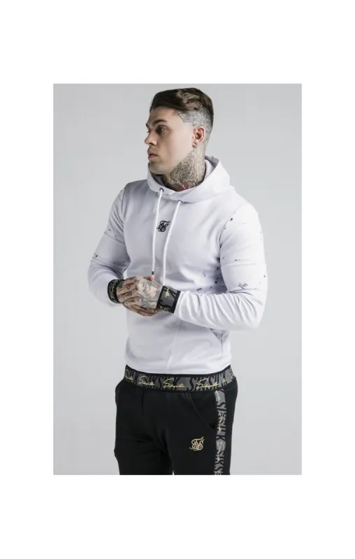 SikSilk Luxe Overhead Hoodie - Grey & White sold by Siksilk