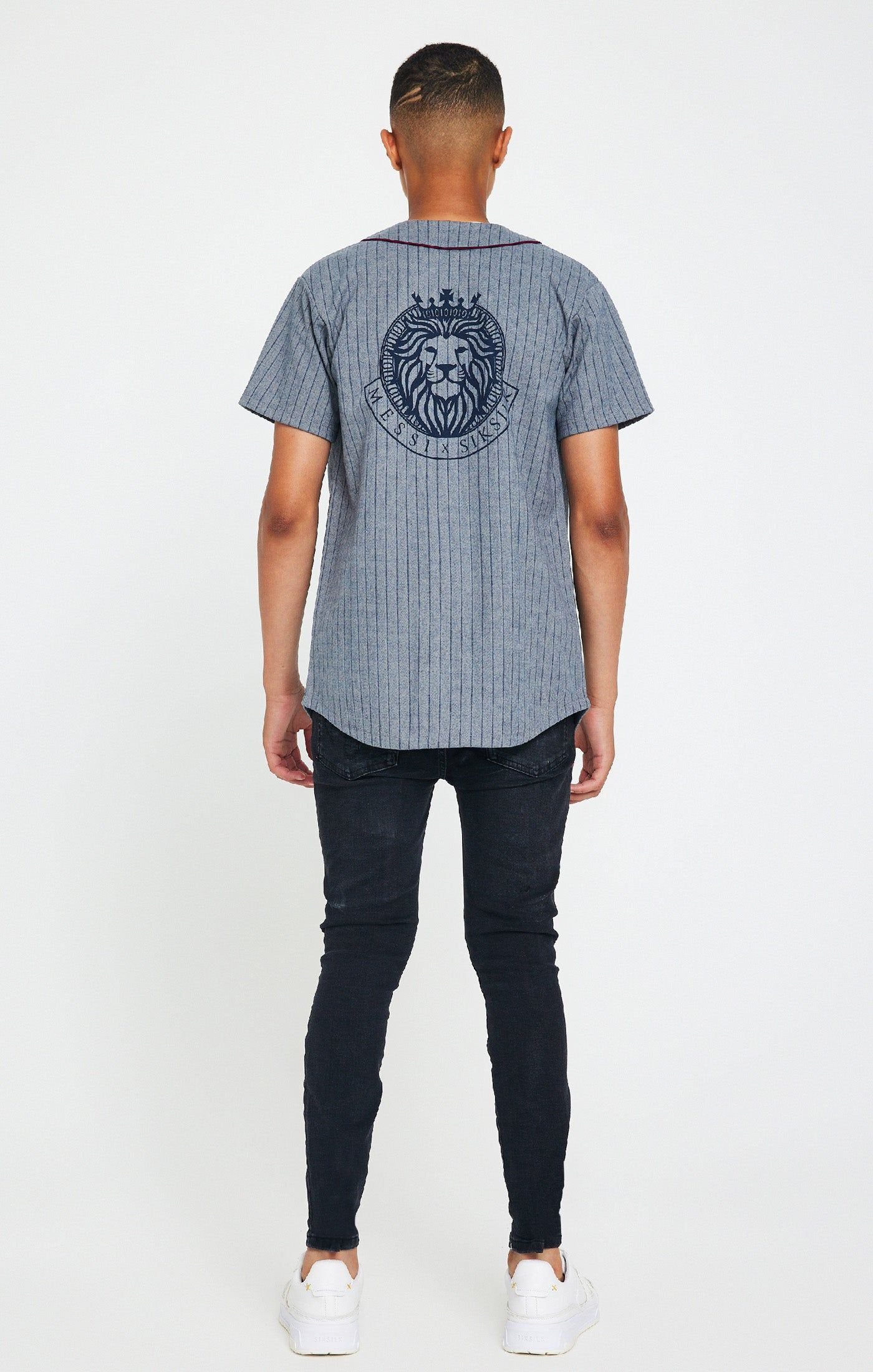 Boys Messi x SikSilk Grey Baseball Jersey sold by Siksilk product image thumbnail 6