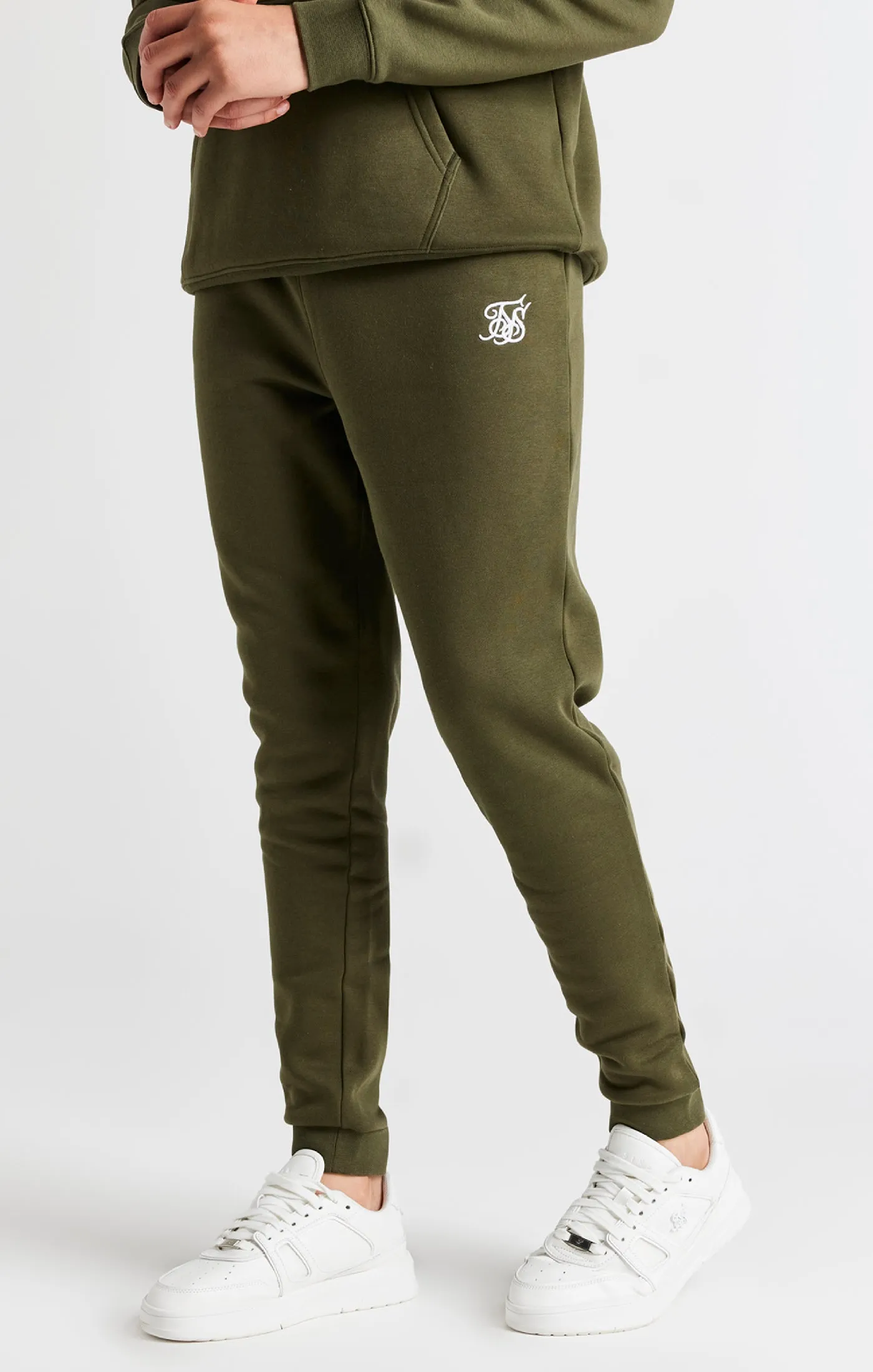 Boys Khaki Cuffed Jogger sold by Siksilk