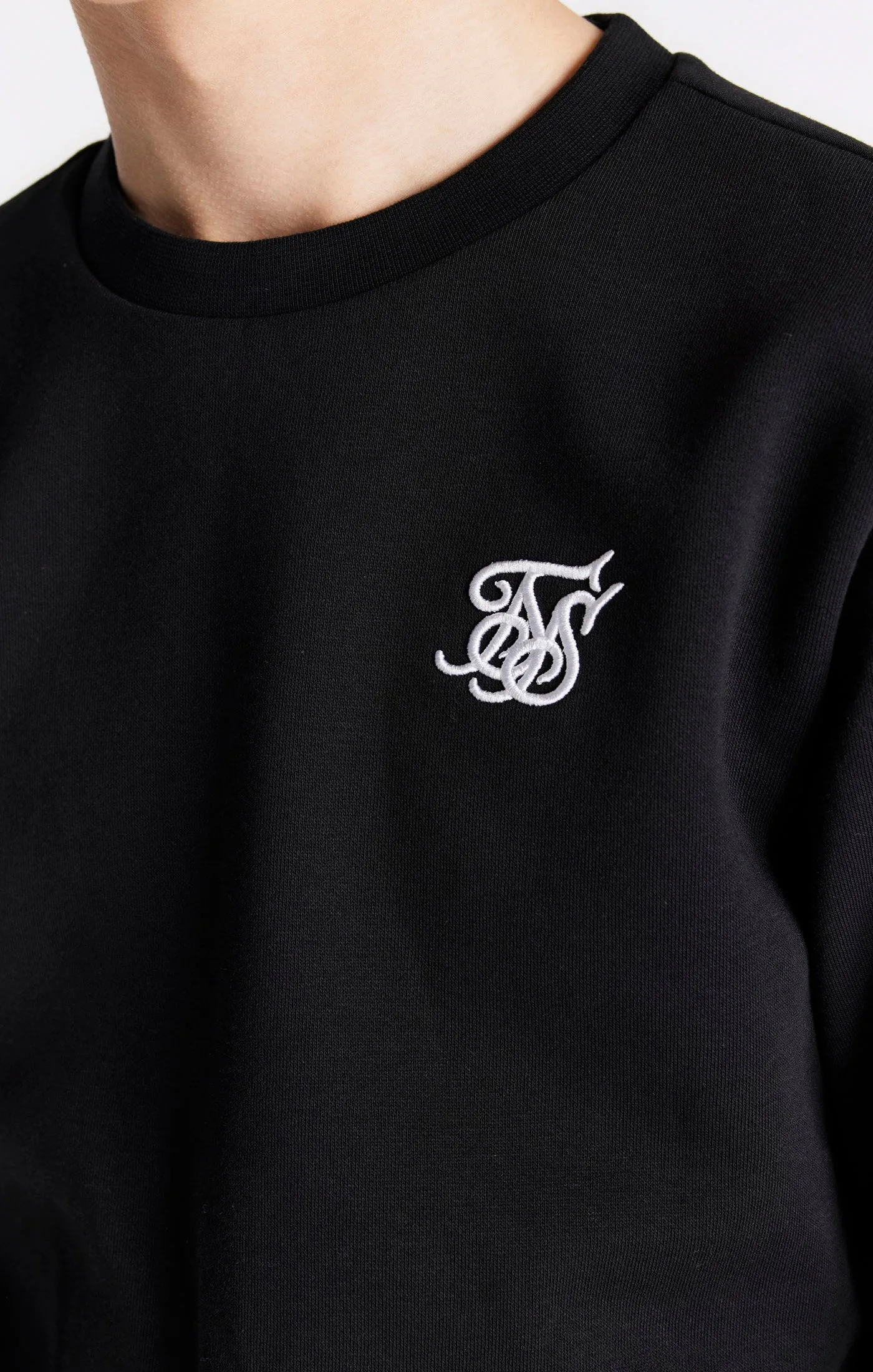 Boys Black Essentials Sweatshirt sold by Siksilk product image thumbnail 2