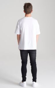 Boys White Oversized T-Shirt sold by Siksilk