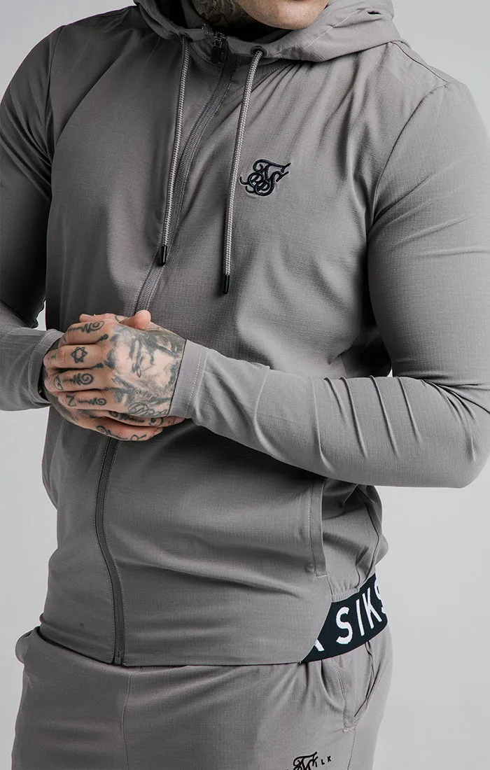 SikSilk RipStop Agility Zip Through Hoodie – Grey sold by Siksilk product image thumbnail 2