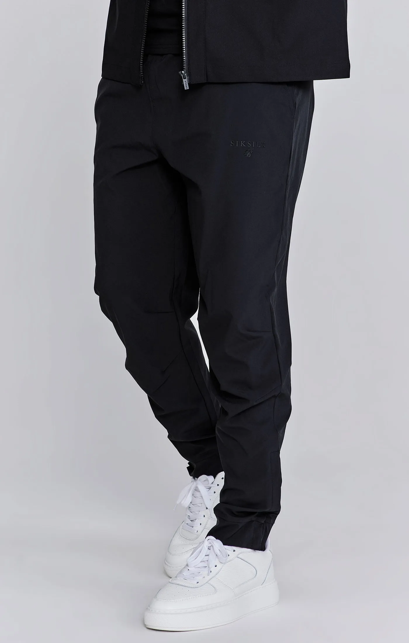 Black Smart Joggers sold by Siksilk