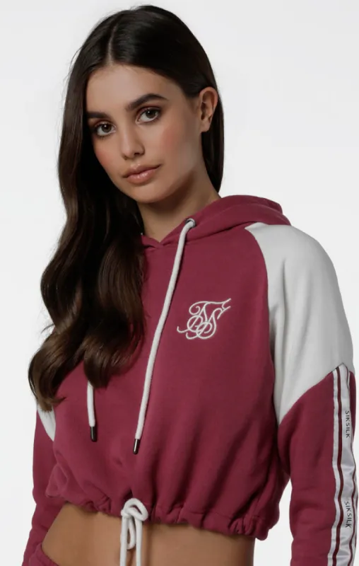 SikSilk Cropped Panel Hoodie – Malaga sold by Siksilk